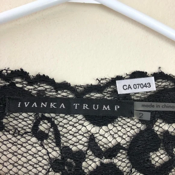 Ivanka Trump Size 2 Black 3/4 Sleeve Dress - Picture 4 of 8